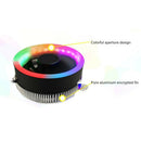 Computer CPU Silent Colorful Cooler Radiator Heatsink Cooling Fan for Intel AMD