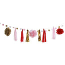DIY Paper Flower Ball Card String Wedding Tassel Ornaments Party Decor