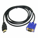 6ft HD 1080P HDMI to 15 Pin VGA Male Adapter Converter Cable HD Gift For PC G5L8