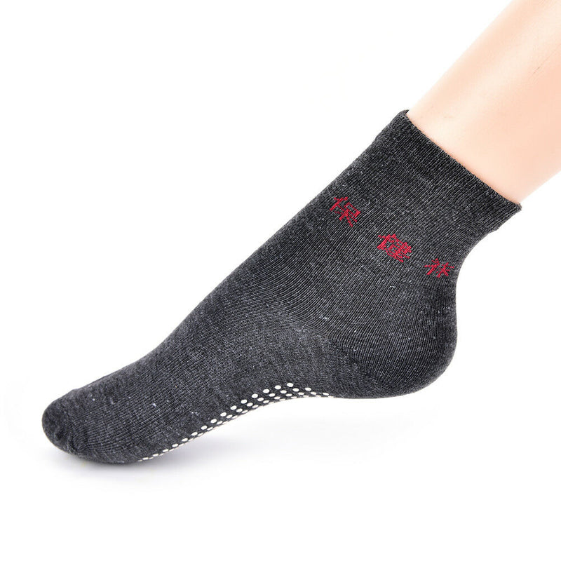 Foot Massage Socks Relieve Legs Fatigue Pain Tourmaline DotsCompressionSocksS Nw