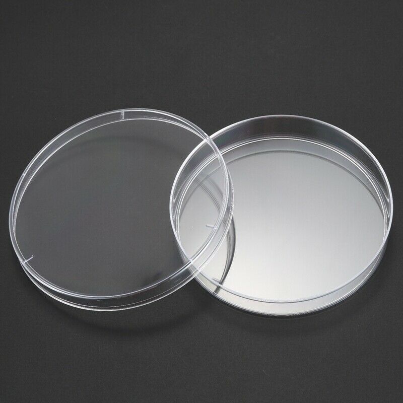 20 Pack Sterile Plastic Petri Dishes, 100mm Dia x 15mm Deep, with Lid M6T3