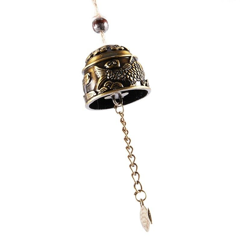 1Pc Chinese Traditional Dragon or Fish Feng Shui Bell Blessing Fortune Hang