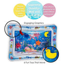 Sensory Water Mat Baby Toddler Squishy Play Crawl Tummy Liquid Inflatable Pretty