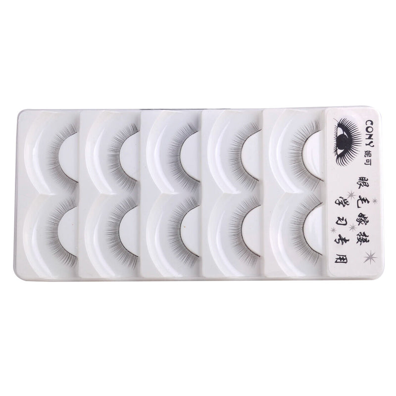 5Pairs Makeup Training Lashes Beginner Practicing Long False Eyelashes Extension