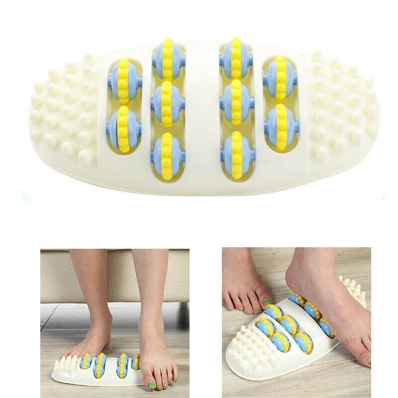Roller Wheel Feet Massager Foot Acupuncture Point Massage Roller Health Mas T7G5