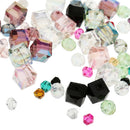 100Pcs Assorted Crystal Beads Charms Pendants For Jewelry Making Findings