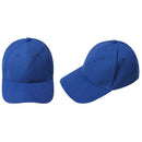Kids Plain Baseball Cap Girls Boys Junior Childrens Hat Summer-Royal Blue