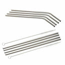 8 Pack Stainless Steel Drinking Straws with Cleaning Brushes and Portable S L5T7