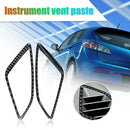 2x Carbon Fiber Car Side Air Vent Cover Trim Stickers for Mazda 3 14 17 18