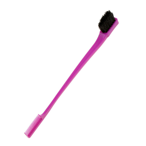 Edge Control Brush Eyelash Trimming Grooming Comb for Fly-aways Purple
