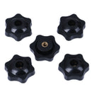 5Pcs M5 plum bakelite hand tighten nuts handle star thumb nuts manual n â„–[