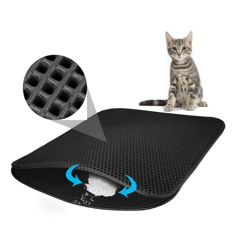 Waterproof Pet Cat Litter Mat Eva Double Layer Cat Litter Trapping Pets Mat