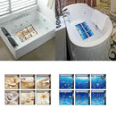 12pcs Bathtub Stickers for Kids Shower Decals Treads Non-Slip Applique