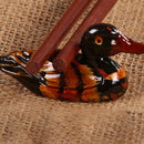 Duck wooden chopsticks holder creative decoration chopsticks pillow dish r-3C