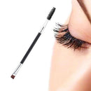Eyebrow Brush Dual-ended Duo Brow Eyeliner Angled Cut Spoolie Brush Makeup Z1Z4