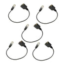 5Pack 3.5mm Female to RJ9 Male Plug Headset Jack Phone Audio Adapter Cable