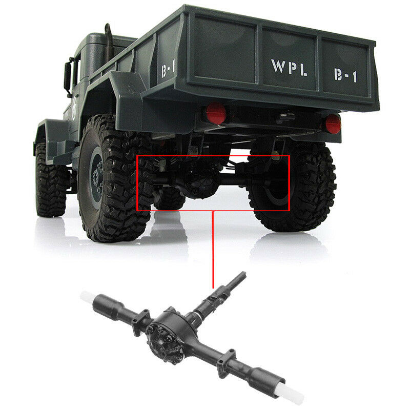 RC Crawler Car Part WPL B-1 Rear Bridge Axle 1/16 Military Truck