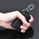 Black PU Leather Universal Key Fob Holder Bag Cover Key Case For Car Au YXO FTW