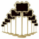 office matters Mini Blackboard Signs with Stand and Pattern Border for Tabl