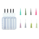 Ink Squeeze Syringe Bottles Dispenser 8pcs Paint Lubricant Needle Tips