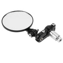 Universal Motorcycle Aluminum Fodable Handle Bar End Rearview Side Mirrors