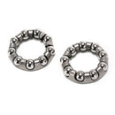 2x bicycle rear wheel axle 1/4 inch x 9 ball bearing cages bike cycling shafts Z