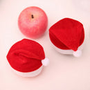 1pc mini lint santa claus hat christmas xmas holiday  top topper decor ATAU FT