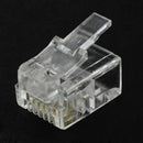 4 Pin RJ11 6P4C Connector Plug for Handset Cable 4 Pcs O4D9