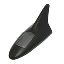Car Solar 8 LED Flash Light Shark Fin Decorative Antenna Decor Black U5F4