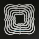 6Pcs Wavy Square Cutting Dies Stencil DIY Scrapbooking Album Card Decor Crafts