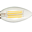 LED Filament Candle Light Bulb For Chandelier Ceiling Light A-Warm White 4W