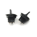 2pcs R13-402 Black 3Pin 2Position Maintained SPDT Round Toggle Switch JR