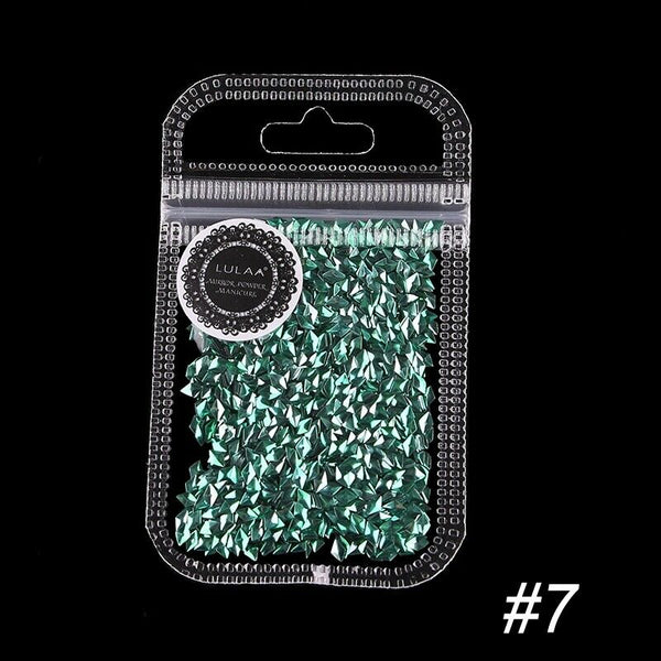 Lulaa 12 Colors/Set Chameleon Color Nail Sequins Rhombus Colorful Glitter F U7Y4