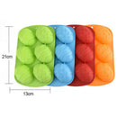 6 Cavity Easter Egg Shaped Bakeware Mold Dessert Silicone Cake Baking ToolsFD
