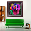 Rainbow Rose Painting Embroidery DIY Crafts 5D Diamond Cross Stitch Kit