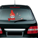 Cute Sloth Christmas Car Rear Windshield Wiper Stickers Auto Styling Decals