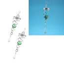 2 Pieces Wind Spinner Stabilizer Gazing Ball Spiral Tail - Indoor Outdoor
