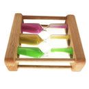 Wooden Sandglass Hourglass 1/3/5 Minute Sand Timer, Kitchen Cooking Dining Kids