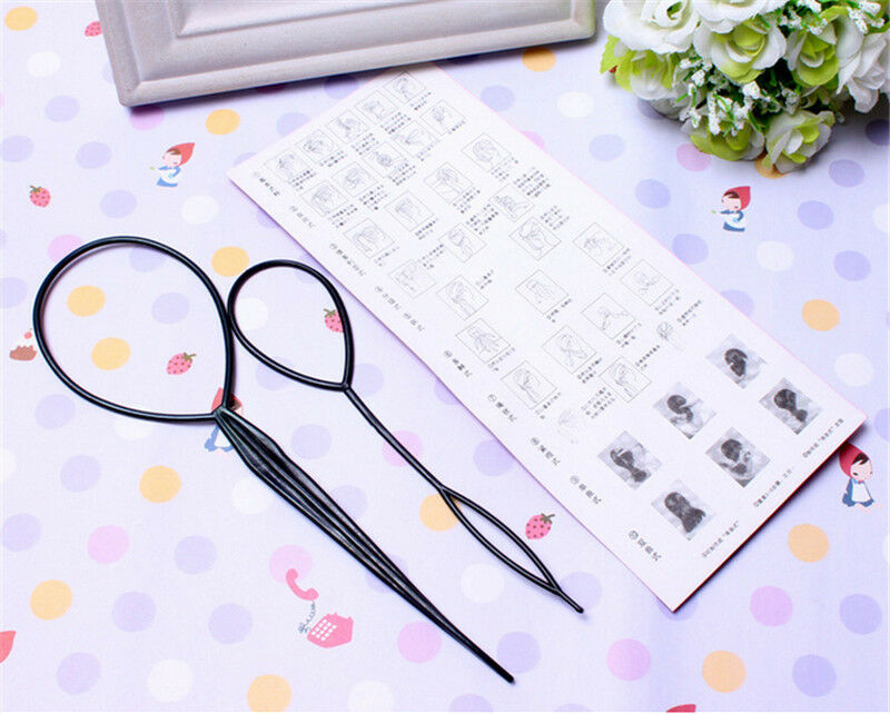 1Pair Pack of Topsy Hair Braid Pony Tail Maker Styling Tool Hair Pattern Z