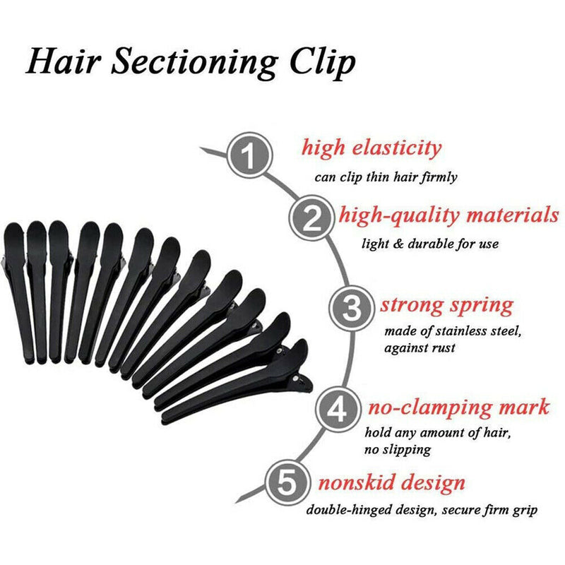 12pcs Alligator Hair Clips Pin Hairdressing Styling Sectioning Hairpins