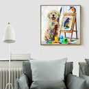 5D DIY Full Drill Diamond Painting Cute Dog Cross Stitch Embroidery Mosaic