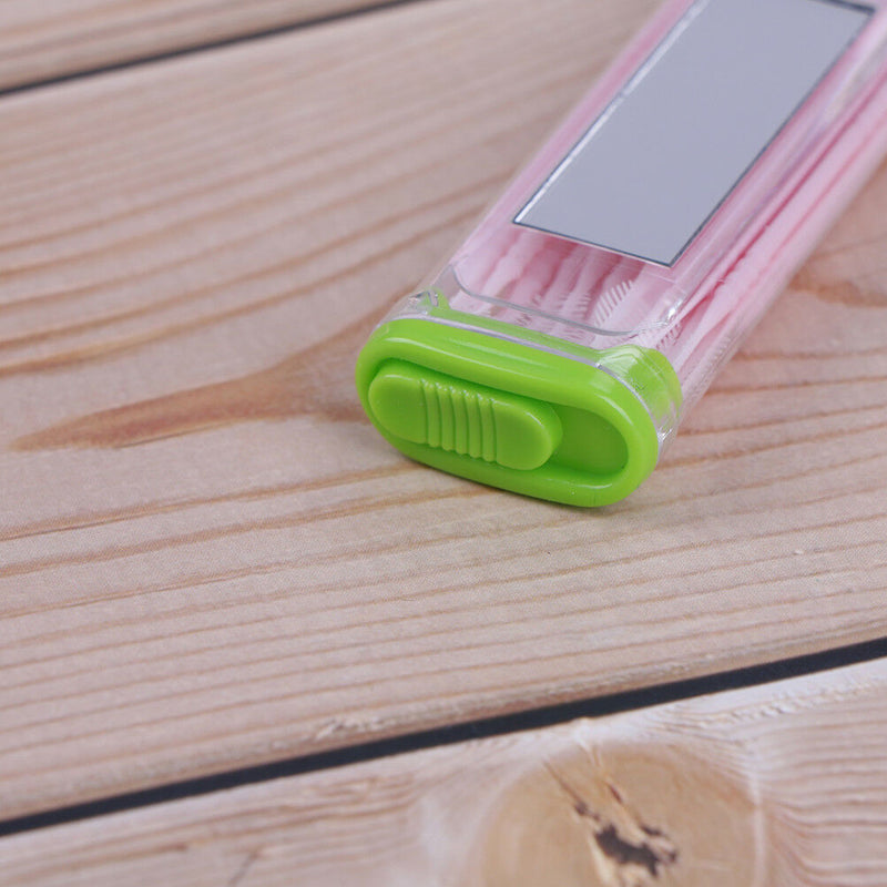 Dental floss toothpicks brush hair 30pcs in plastic mirror box oral health B Bj