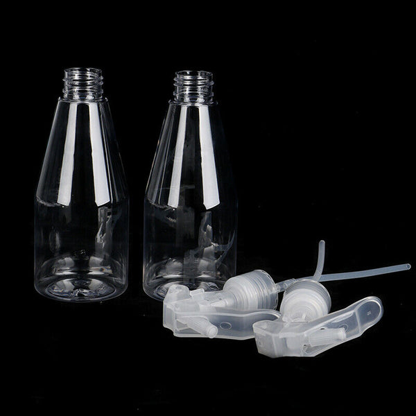 2PC 200ML Portable Plastic Spray Bottle Transparent Makeup Moisture Ew