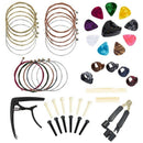 Guitar Accessories Kit 49 Pcs Guitar Tool Including Guitar Picks, Capo, Aco N1Z3