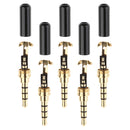 Set of 5 Universal DIY 3.5mm Audio Plug Head for earphone Headset