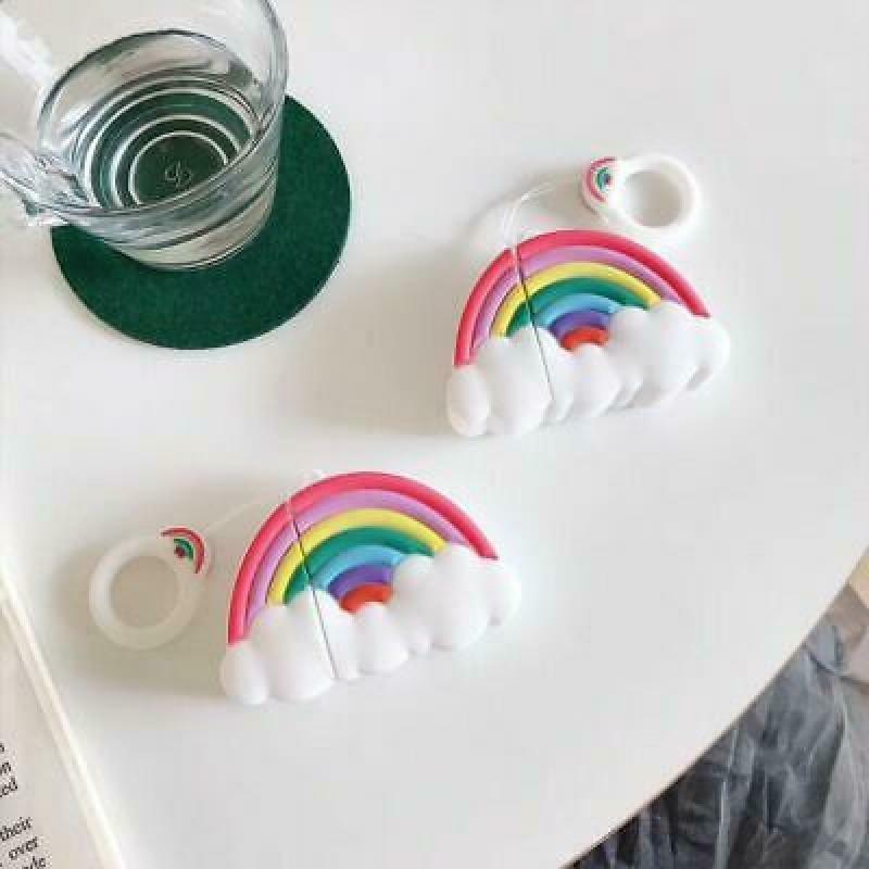 Beautiful Rainbow Protective Case Anti-fall Soft Silicone Cover for Airpods 1/2