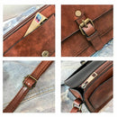 New Women Retro Oil Skin Small Square Bag Belt Pliers Shoulder Messenger Ba