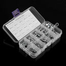 220 PCS Head Socket Hex Grub Screw Assortment Cup Point Set Stainless Steel C4D1