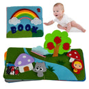 Touch and Feel Baby Cloth Book Color Crinkle Activity Books Educational Toys