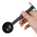 2 in 1 Measuring Coffee Scoop Spoon Tamping Black Espresso Stand Tampe JS